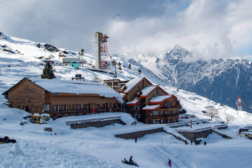 Auli Winter Snowfall